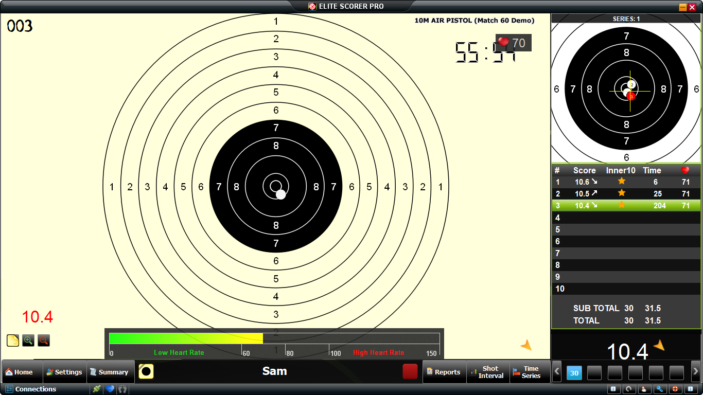 Air Pistol Electronic Target