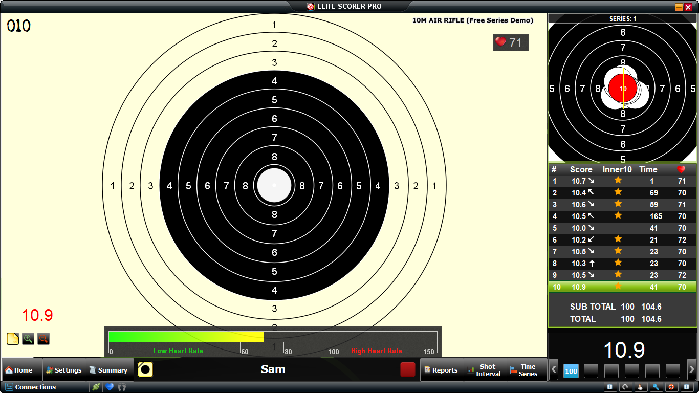 Air Pistol Electronic Target